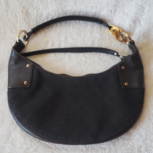 Gucci Handbags - Gucci Hobo Shoulder Bag(monogram canvas & leather)